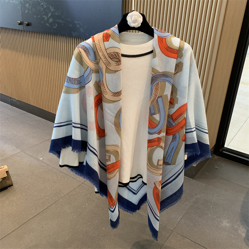 Sunscreen Large Kerchief Thin Silk Scarf Air-conditioned Room Outer Shawl MZF069 130X130cm