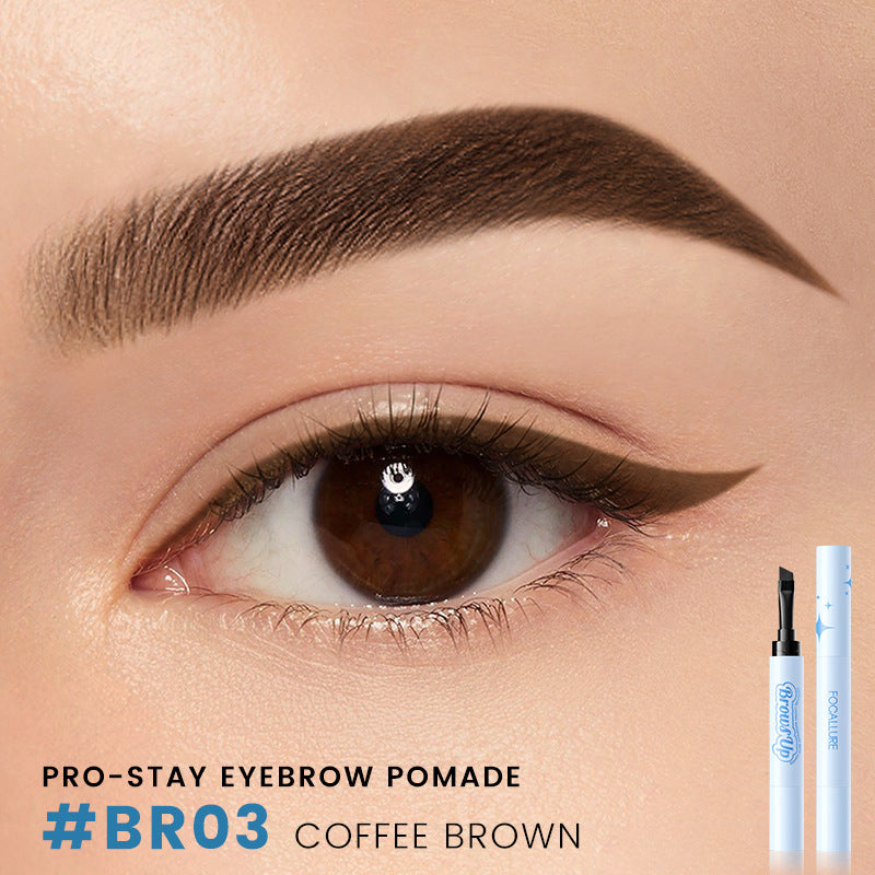 2 In 1 3D Eyebrow Gel Cream Eyeliner Pencil 3 Colors Waterproof Long-lasting Eyebrow Pomade Enhancers Makeup Cosmetics BR03