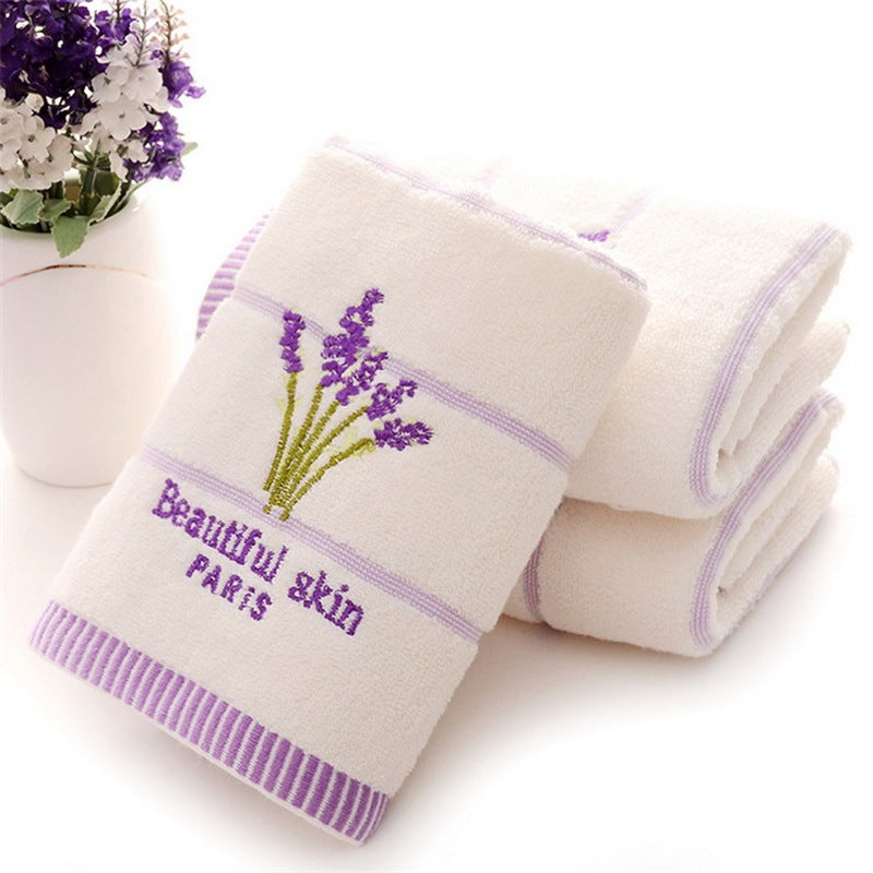 34 Strands Of Lavender Scented Towel Ideas White 34x74cm