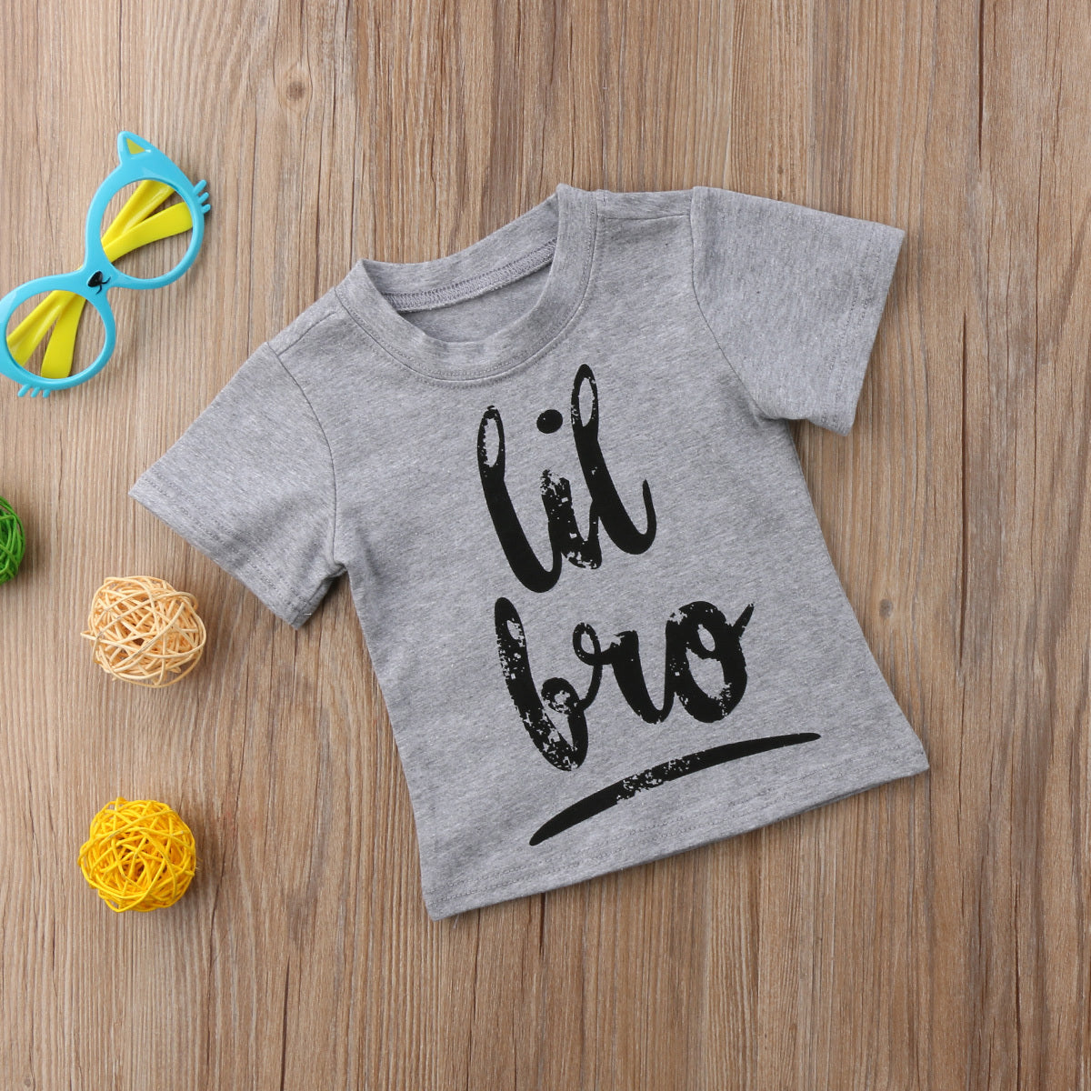 Printed t-shirt Grey Little brother