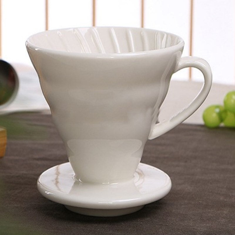Creative coffee filter cup White