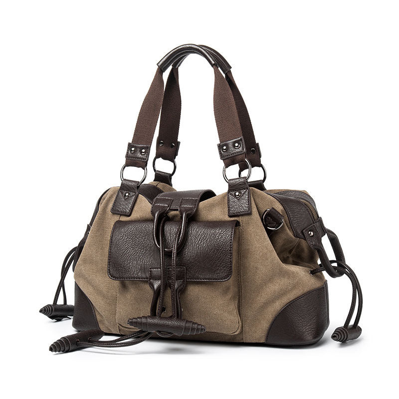 Cross border gym bag luggage travel bag school bag men bags men Khaki 17 inch