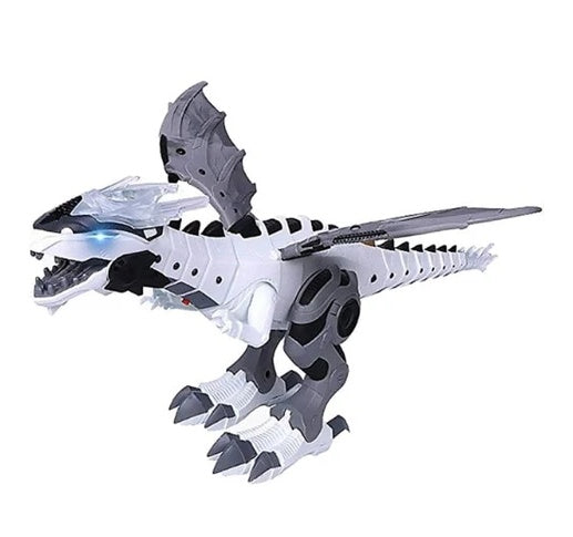 Remote control dinosaur robot white