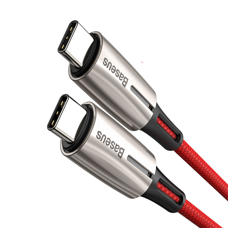 Dual Type-C data cable Red 1m
