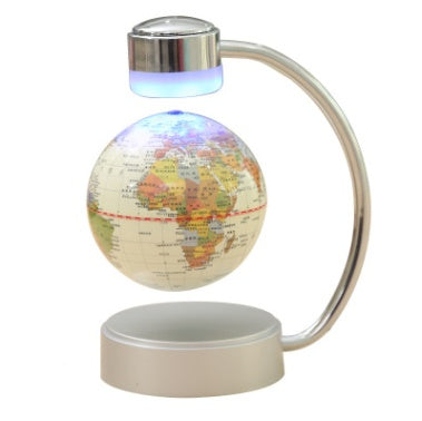 8 inch globe magnetic suspension office decoration company gift novelty creative birthday gift White2 6 inches