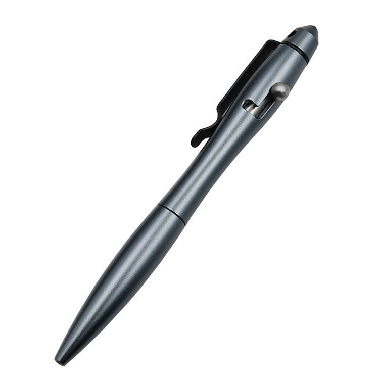 Outdoor Self-Defense Writing Tungsten Steel Head Broken Window Pen Gray