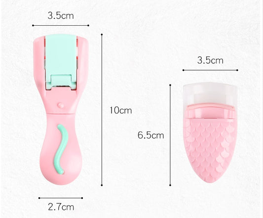 Portable mini eyelash curler