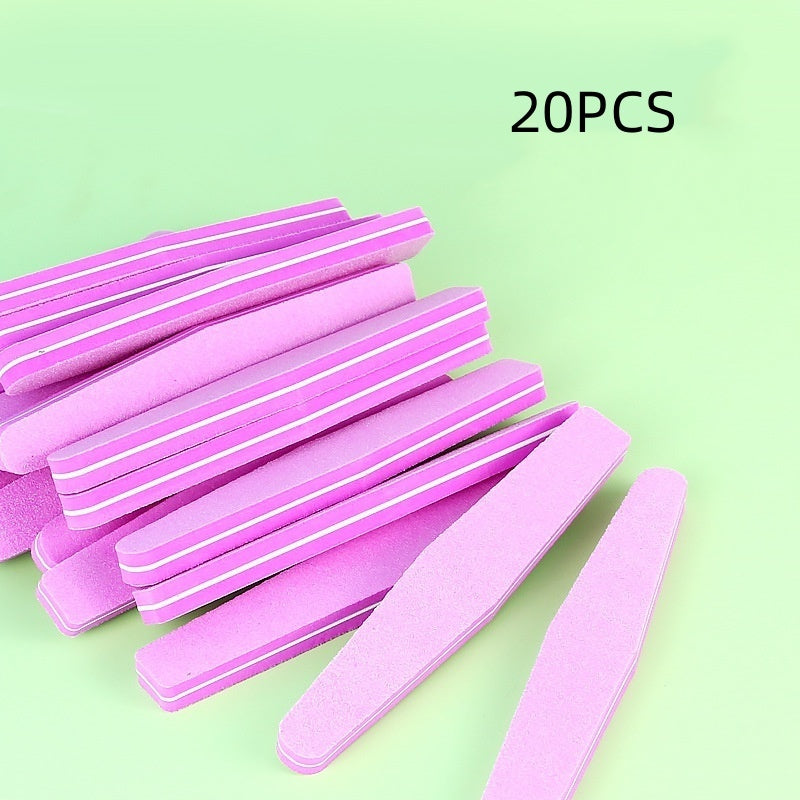 Polishing And Polishing Sponge Nail Polish Tools Pink 20PCS