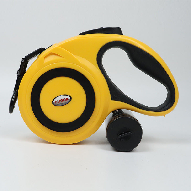 Automatic Telescopic Traction Rope Pet Products Yellow