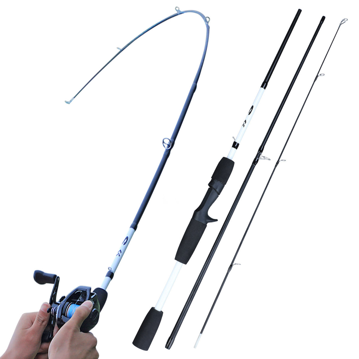 Sougayilang Sections Carbon Fiber Spinning Casting Fishing 4style