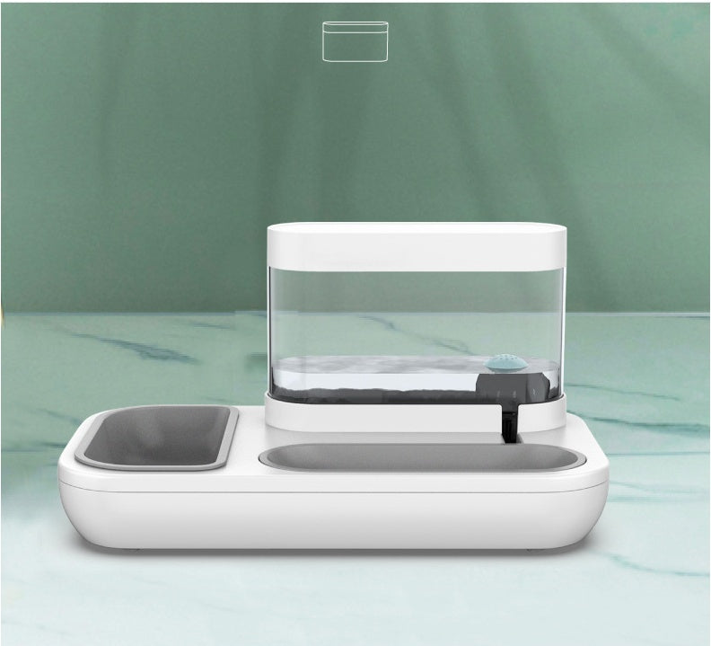 4 Style Pet Cat Bowl Dog for Cats Feeder Bowls Kitten Automatic Drinking Fountain 1.5L Capacity Puppy Feeding Waterer Products White
