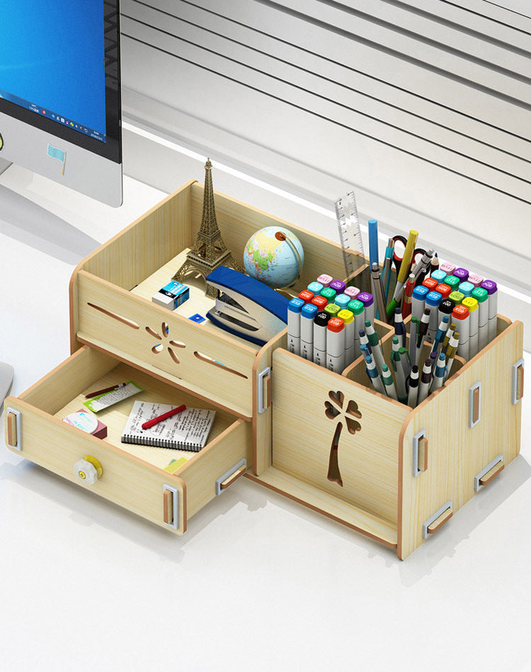 Creative Pen Box Fashion Desktop Ornaments Learning Blogger Nordic Penholder Office Pen Barrel Cute Female Desk Organizer White