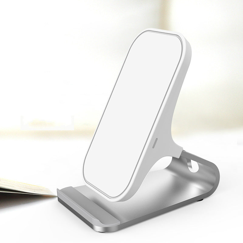 Wireless Charger Induction Fast Charge Silver 15W