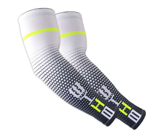 Men's And Women's Breathable Outdoor Cycling Basketball Arm Guards White