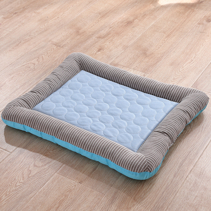 Ice silk pet house Blue