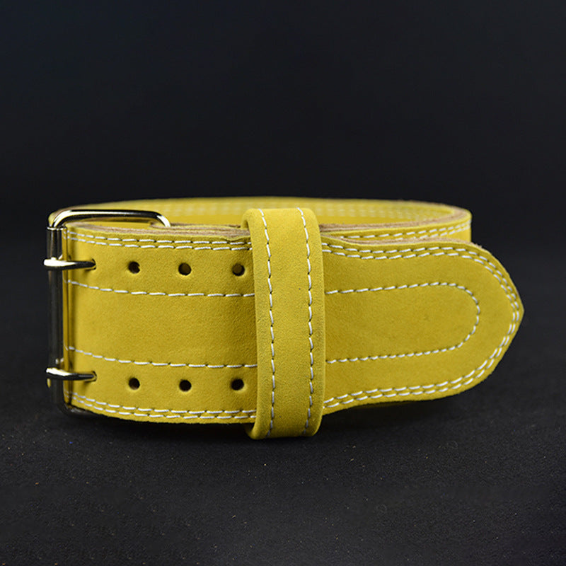 Sports belt fitness belt four-layer belt Yellow