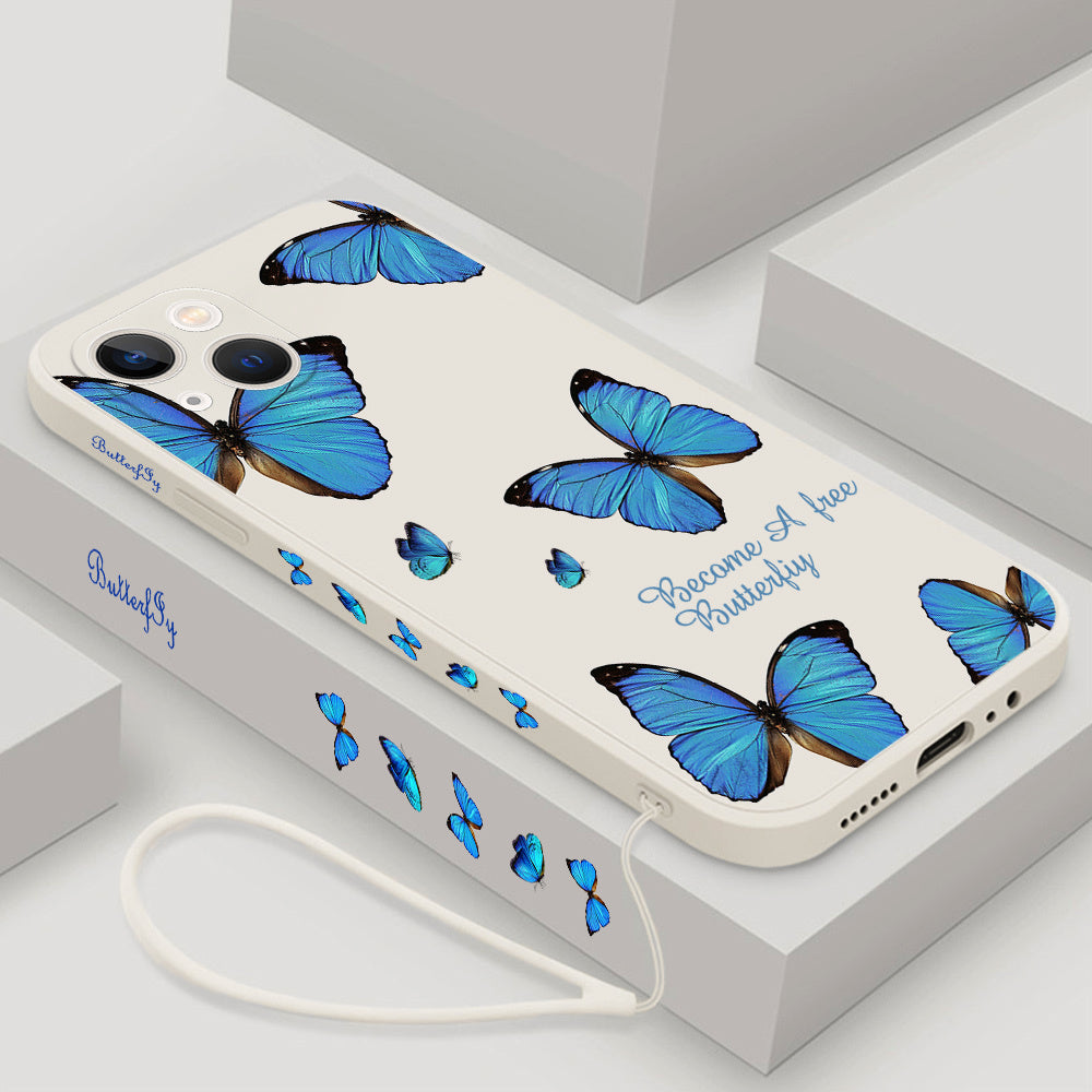 Butterfly Phone Case For IPhone 14 Pro Max 11 12 13 Pro Max White C