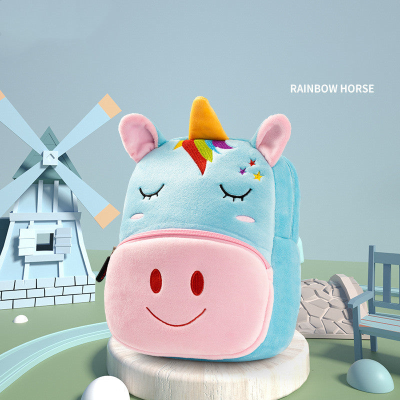 Kindergarten Boys And Girls Small Schoolbag Cute Children Backpack Unicorn