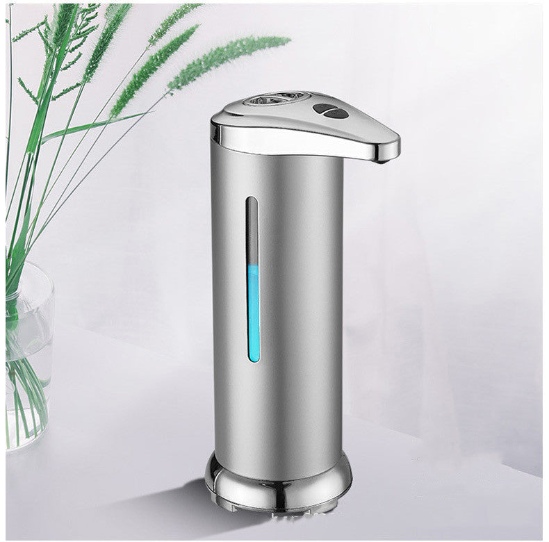 Stainless Steel Intelligent Automatic Sensor Soap Dispenser Silver frosted