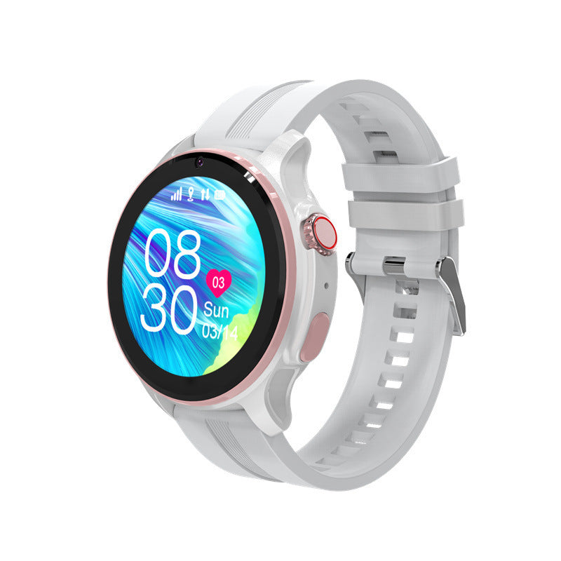 Children's Phone Watch CD Video Call All Netcom Card Smart Photo Location Bracelet LT46 Foreign Edition Silver