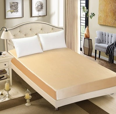 Summer ice silk silk silk bed solid color bed cover bed package bed cover special pillowcase