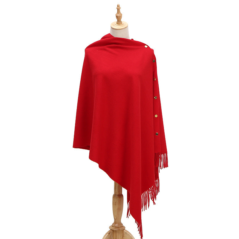 Winter Autumn Women's Cashmere Shawl 6Color 68X200