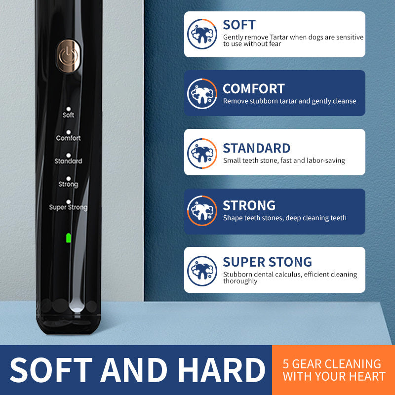 Ultrasonic Pet Teeth Cleaning And Cleaning Device