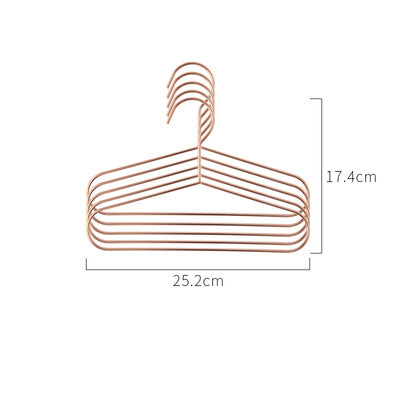 Li Fengwu Ins Metal Small Hanger Child Hanger Baby Household Rose Gold 5PCS