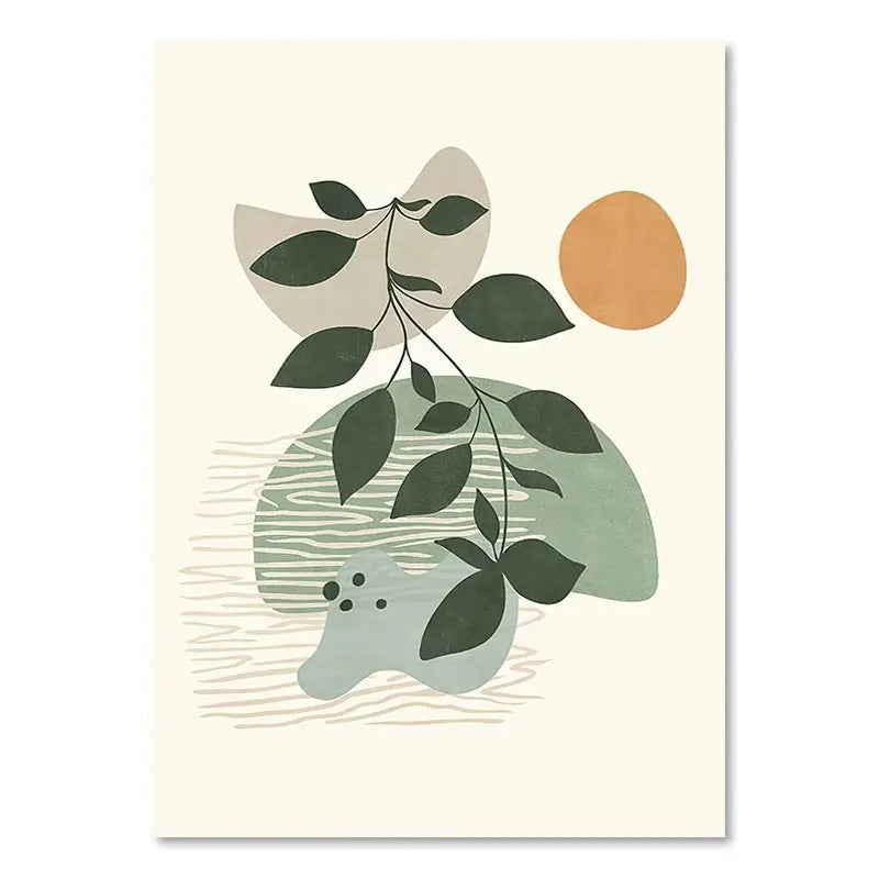 Green Plant Decorative Painting Type F