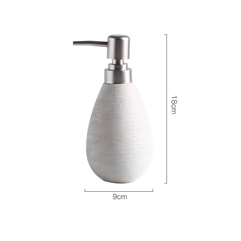 Bathroom Shower Gel Bottle Bottling Lotion Bathroom Ceramic White