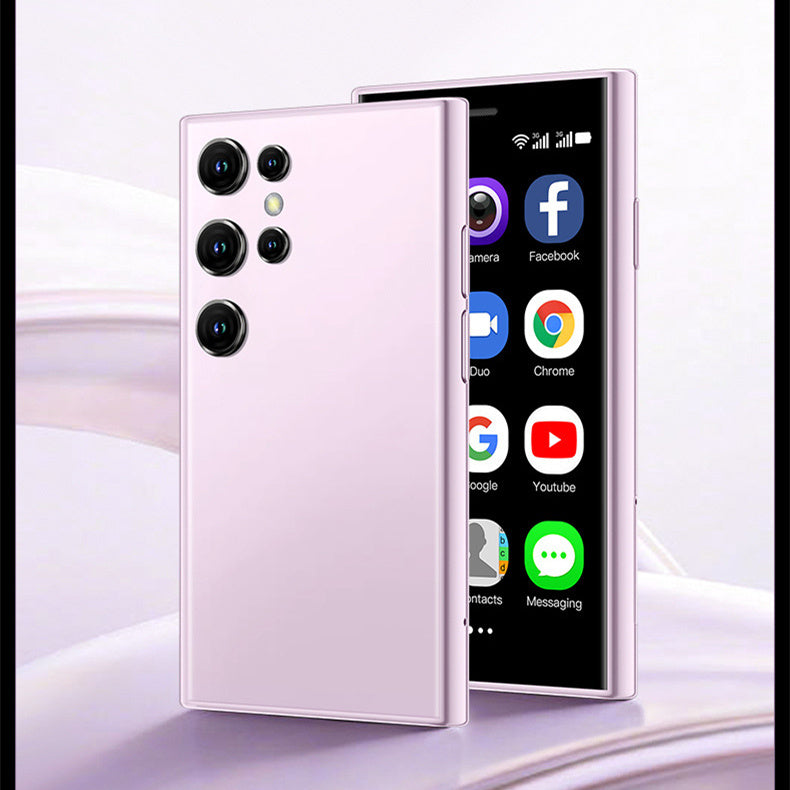S23PRO & XS15 Mini Smart Small Mobile Phone 30 Screen 2G 16G Android 3G Network WIFI Pink Purple 16GB