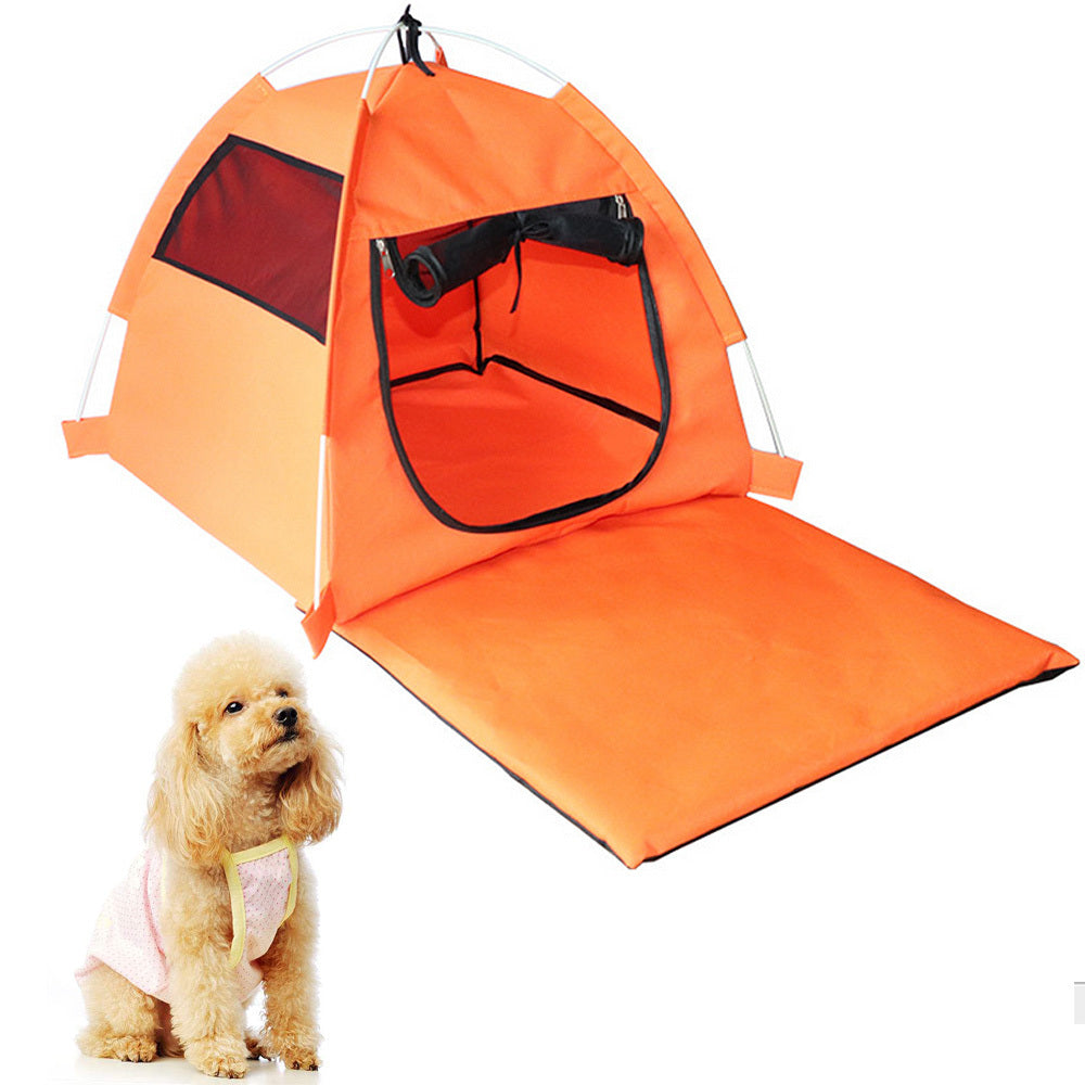 Foldable anti-mosquito kennel for pet dogs Orange