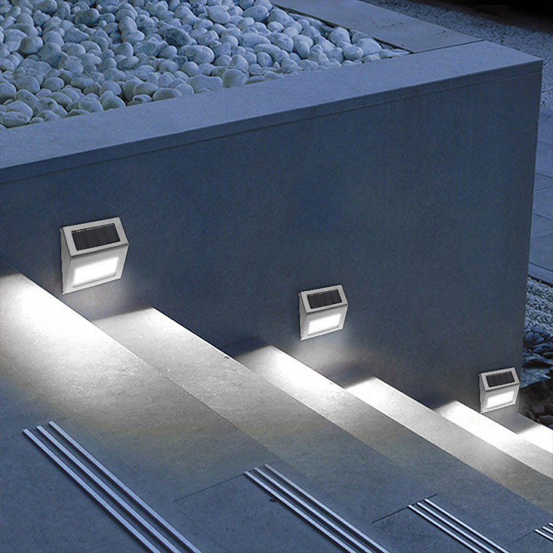 Solar stair lamp garden courtyard corner 6LED small night light White light