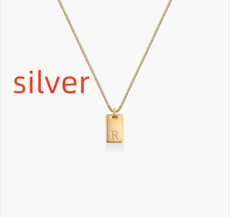 Custom Initial Necklaces For Men And Women Silver