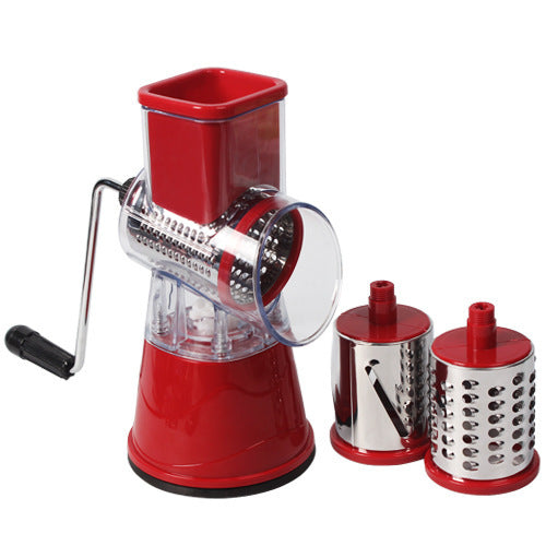 Multi-function Drum Cutter Manual Stainless Steel Grating Red