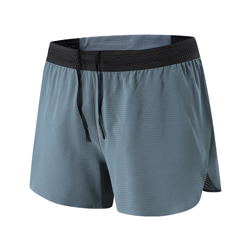 Quick-drying Shorts Glue-pressed Loose Breathable Outdoor Fitness Pants Running Exercise Shorts Gray Green Style