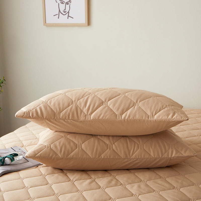 Pillow Protective Cover Pure Cotton Quilted Pillow Case Pillow Core G 48X74CM