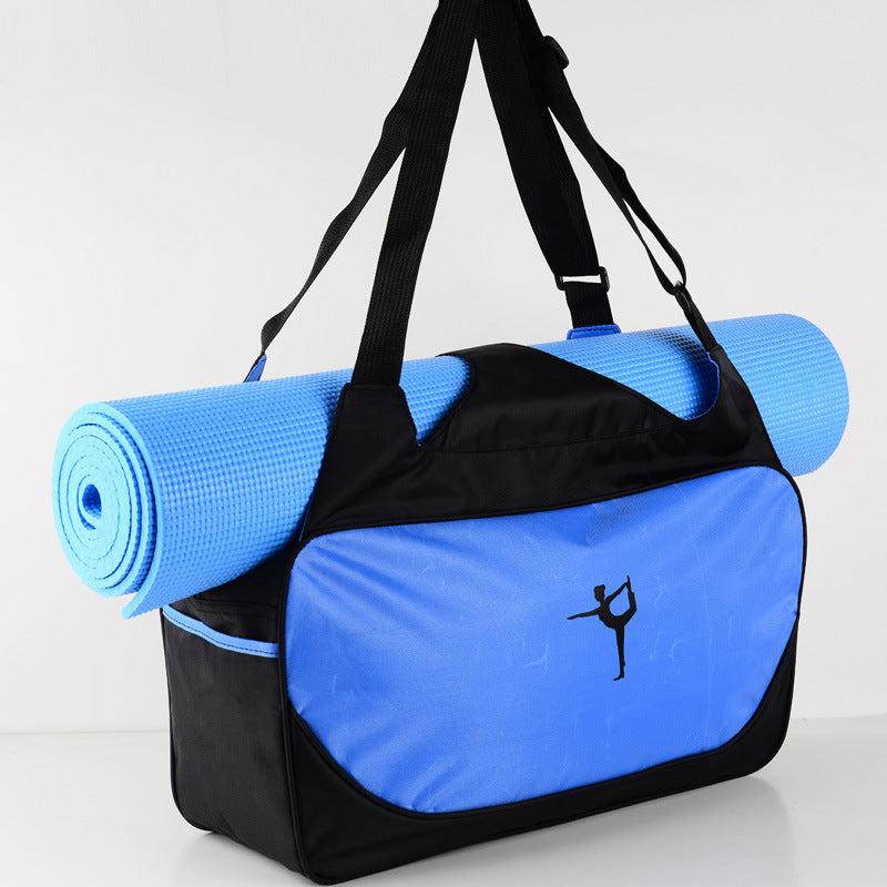 Yoga Bag Sports Travel Bag Large Capacity Yoga Mat Back Sky Blue