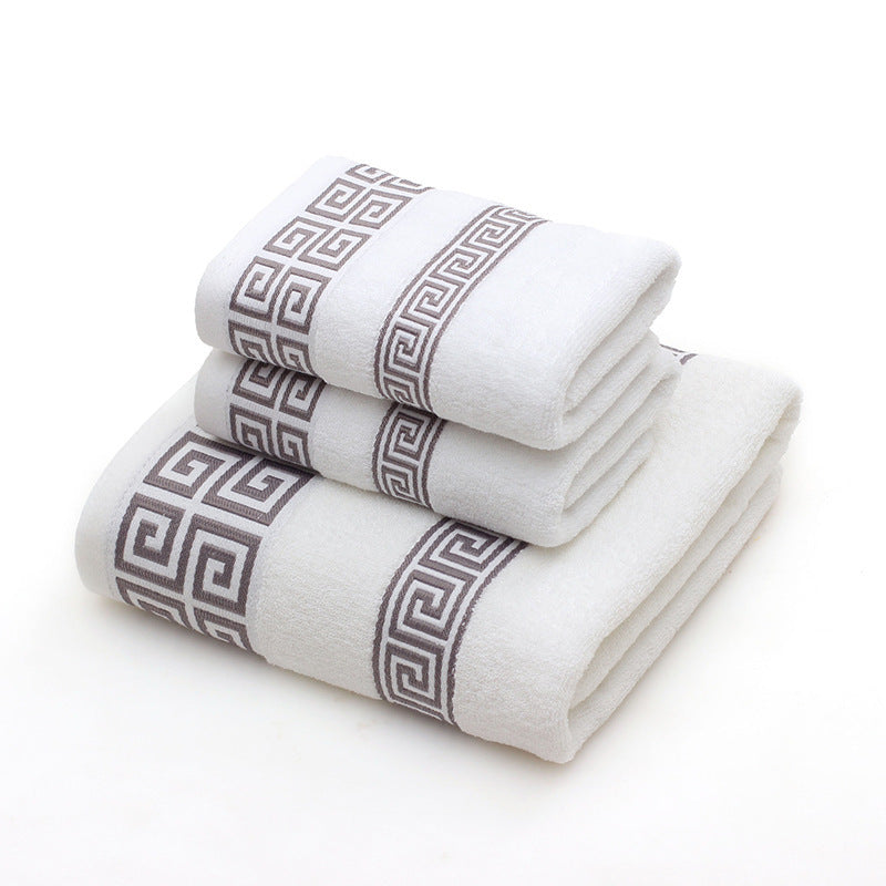 Towels Gift Box Three-piece Set White Suit