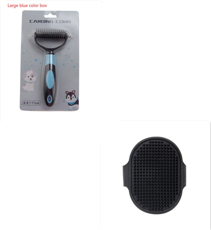 Pets Dematting Comb Pet Dog Cleaning Hair Removal Comb SetG Large