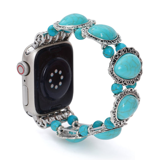 Acrylic Turquoise Chain Watch Strap