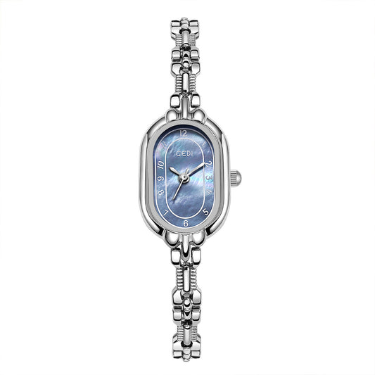 Retro Oval Niche High-grade Fritillary Bracelet Quartz Watch