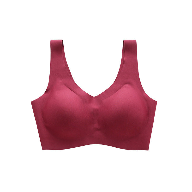 New Latex Underwear Seamless For Pregnant Women Wine Red