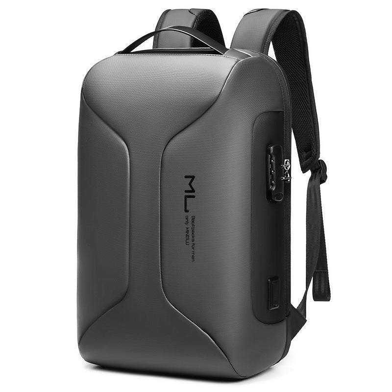 Backpack Men's Business Large Capacity Travel Bag Light Gray