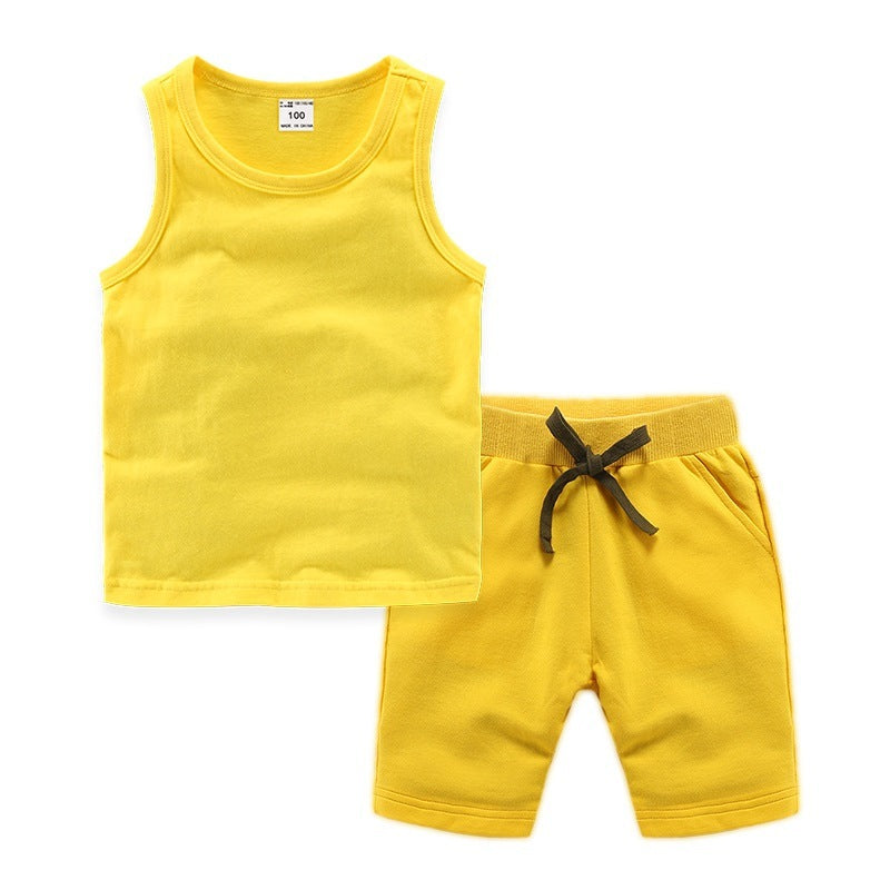 Children's Clothing Suit Customization Yellow