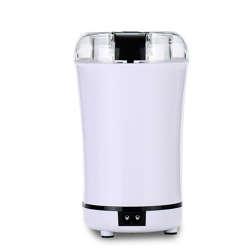 Portable Electric Coffee Bean Grinder Mill Kitchen Tool Herbs Salt Pepper Spices Nuts Grains Mini Medicine Flour Powder Crusher White M150A
