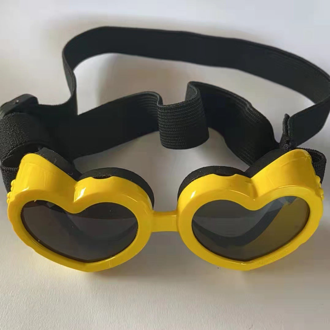 Pet Glasses Windproof Eye Protection Accessories Yellow