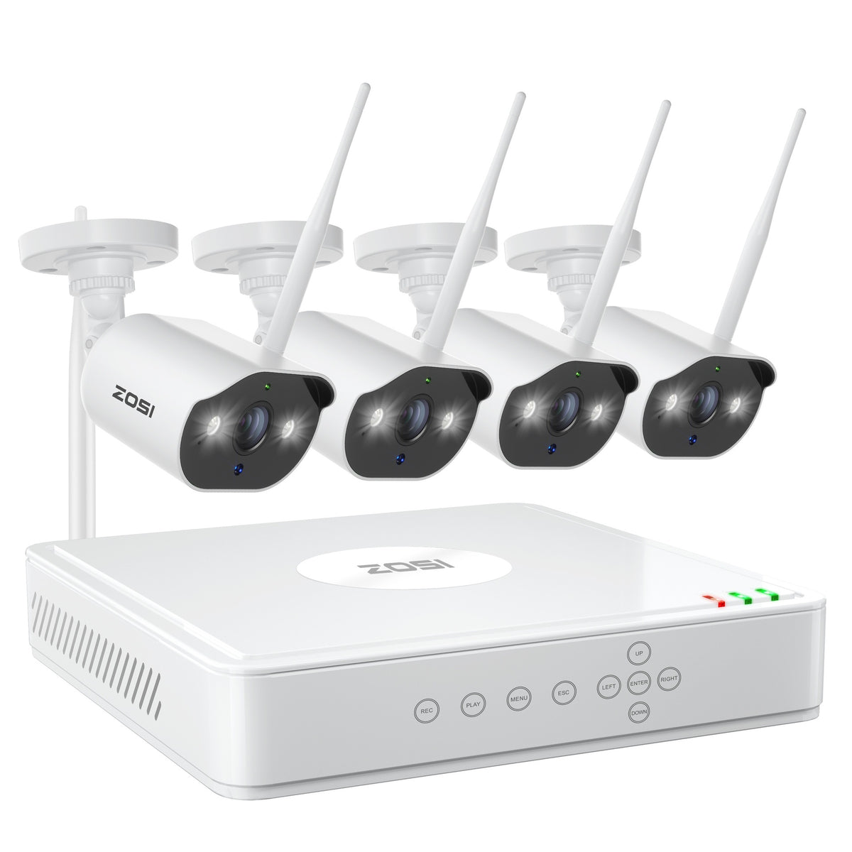 ZOSI Zhou Shi 5 Million HD POE Network Video Recorder Security Remote Outdoor Monitor Suit US