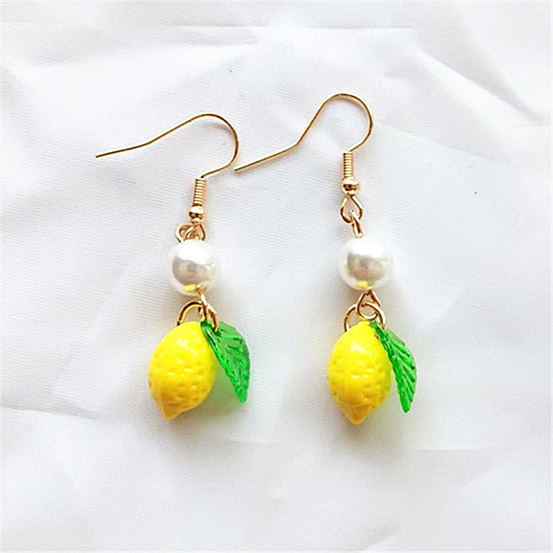 Sweet Affordable Luxury Fashion Long Earrings Yellow