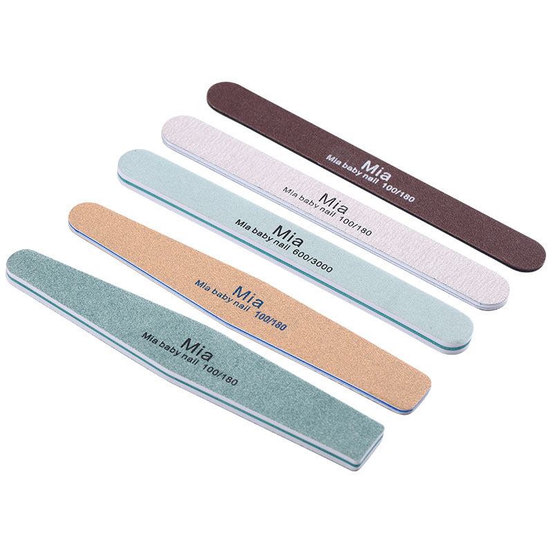 Nail Polishing Strips, Frosted Polishing Strips, Manicure Tools, Double-sided Nail Files 5sets